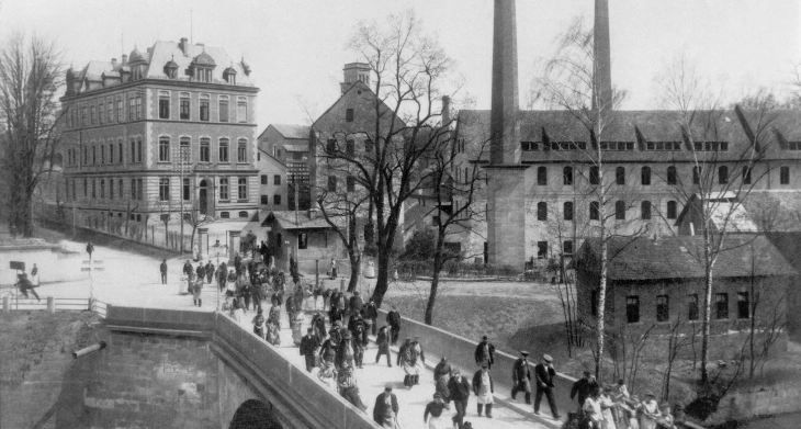 Historische Fabrikgebäude von Faber-Castell in Stein bei Nürnberg