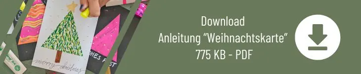 Grafik zum Download „Bastelanleitung Weihnachtskarte