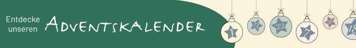 Grafik mit dem Text „Entdecke unseren Adventskalender“