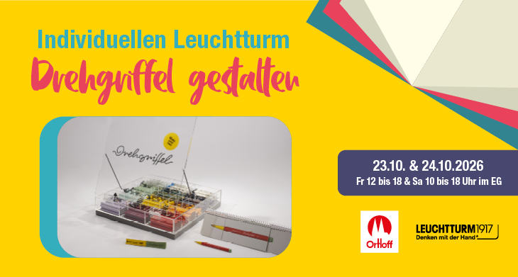 LEUCHTTURM1914 Drehgriffel in Einzelteilen in einer Box zum Zusammenbauen