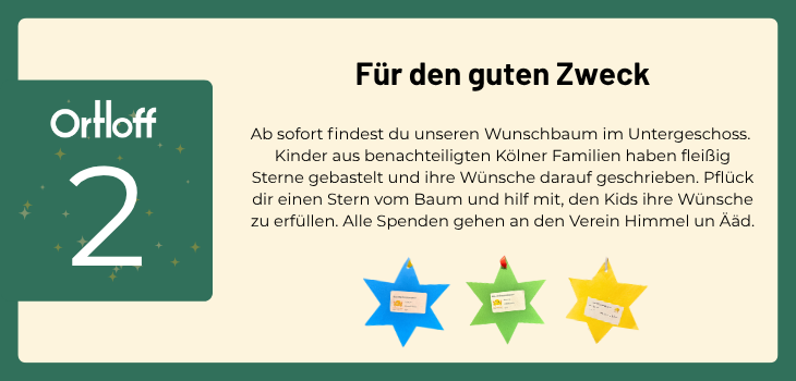Türchen Nummer 2 des Ortloff Adventskalenders.