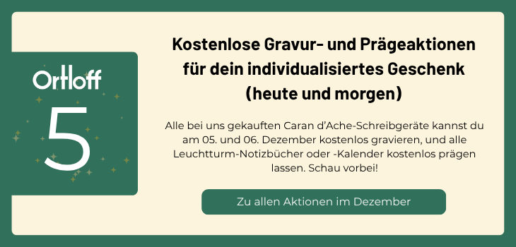 Türchen Nummer 5 des Ortloff Adventskalenders.