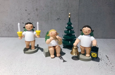 3 Dekofiguren Engel von Wendt & Kühn
