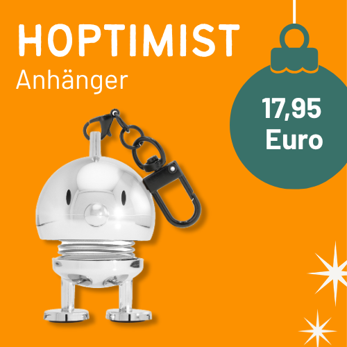 Grafik mit Schlüsselanhänger „Hoptimist“