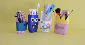 Verwandeln Sie leere Shampooflaschen in Aufbewahrungsprofis! Tipps fürs Upcycling finden Sie bei prelle in Osnabrück und im Onlineshop.