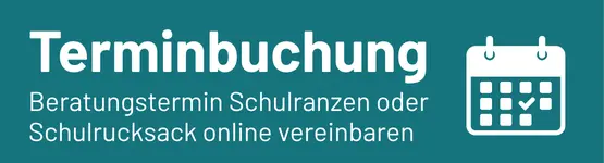 Petrol Button mit Kalender-Icon und Text zur Terminbuchung für eine Schulrucksackberatung