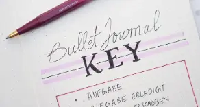 Bullet Journal Key: Dein Schlüssel zum persönlichen Notizsystem. Wir von Prüfer & Herting aus Otterndorf erklären, wie er funktioniert.