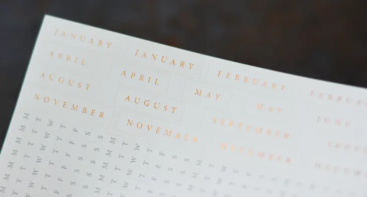 Stickerbogen des Bullet Journal Edition 2 von LEUCHTTURM1917