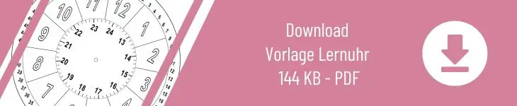 Grafik zum Download "Vorlage Lernuhr"