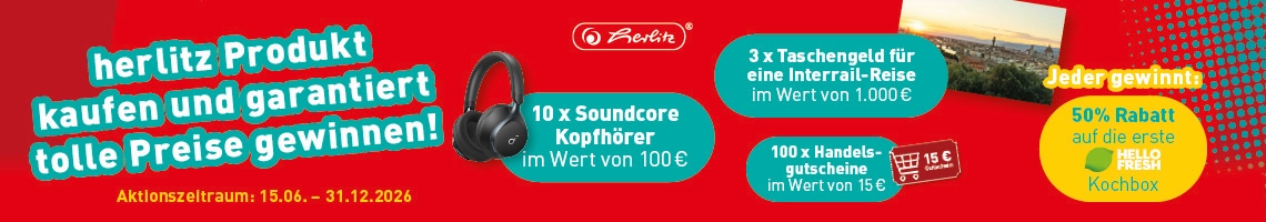 Aktionsbeschreibung für Herlitzgewinnaktion.
