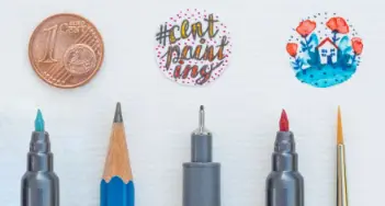 Kunst auf kleinster Fläche: Wir stellen Ihnen den Kreativtrend Centpainting vor. Mehr dazu bei Mein RothStift in Leipzig und im Onlineshop.