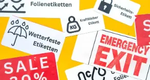 Folienetiketten im professionellen Einsatz ☞ Mit dem großen Guide von Mein RothStift aus Leipzig finden Sie garantiert das passende Produkt!