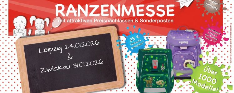 Banner mit Hinweis auf die Schulranzenmessen bei Rothstift