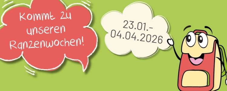 Banner zu den Schulranzenwochen vom 23.01.-04.04.2026 bei Staehlin