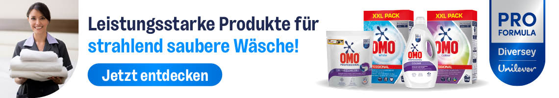 Omo von Diversey für strahlende Wäsche