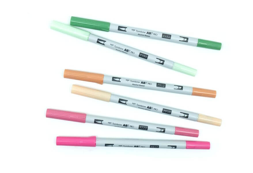 Alkoholmarker ABT PRO von Tombow in verschiedenen Farben.
