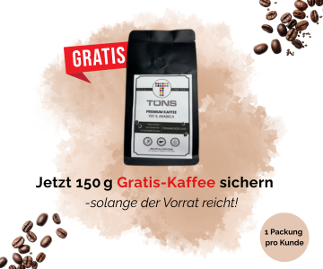 Gratis Packung Kaffee