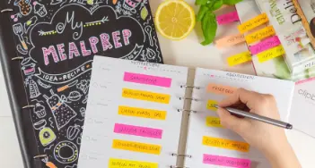 Im Filofax gesunde Mahlzeiten für die ganze Woche planen? Mehr dazu bei Trugge in Geseke und im Onlineshop.