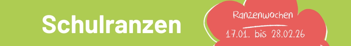 Grüner Button mit Text "Ranzenwoche 17.01.-28.02.2026"