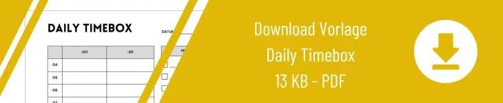 Grafik zum Download „Download-Vorlage Daily Timebox“