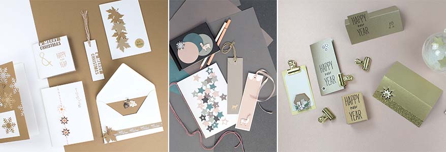 Weihnachtliche Karten, Umschläge und Lesezeichen der Marke artoz