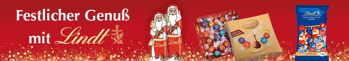 Weihnachtliche Süßigkeiten von Lindt
