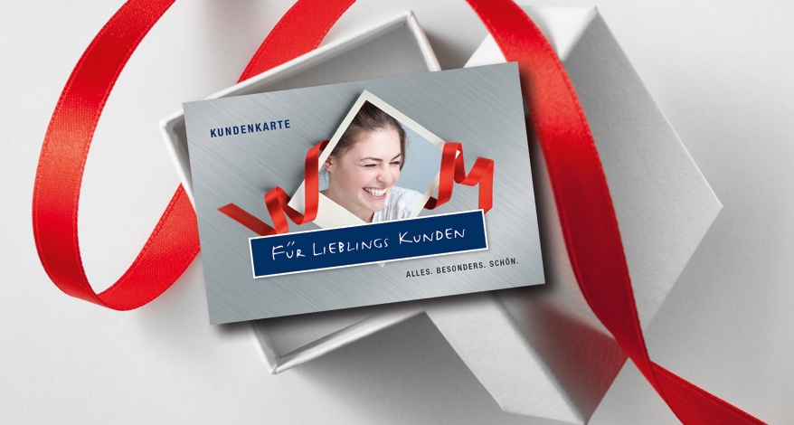 Grafische Abbildung einer Kundenkarte der Fa. WEISS in Braunschweig