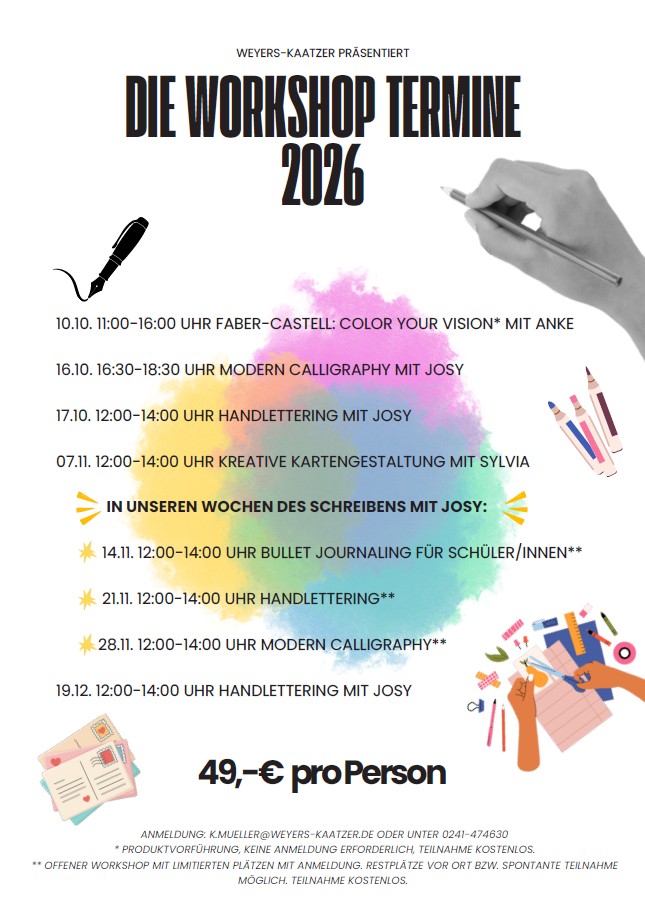 Veranstaltungskalender der Fa. Weyers-Kaatzer