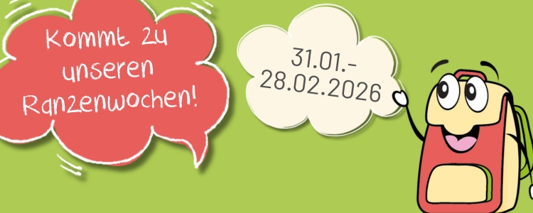 Banner zur Bewerbung der Ranzenwochen von Weyers-Kaatzer in 2026