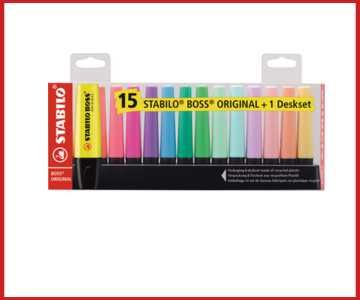 STABILO® Textmarker BOSS® ORIGINAL + Deskset