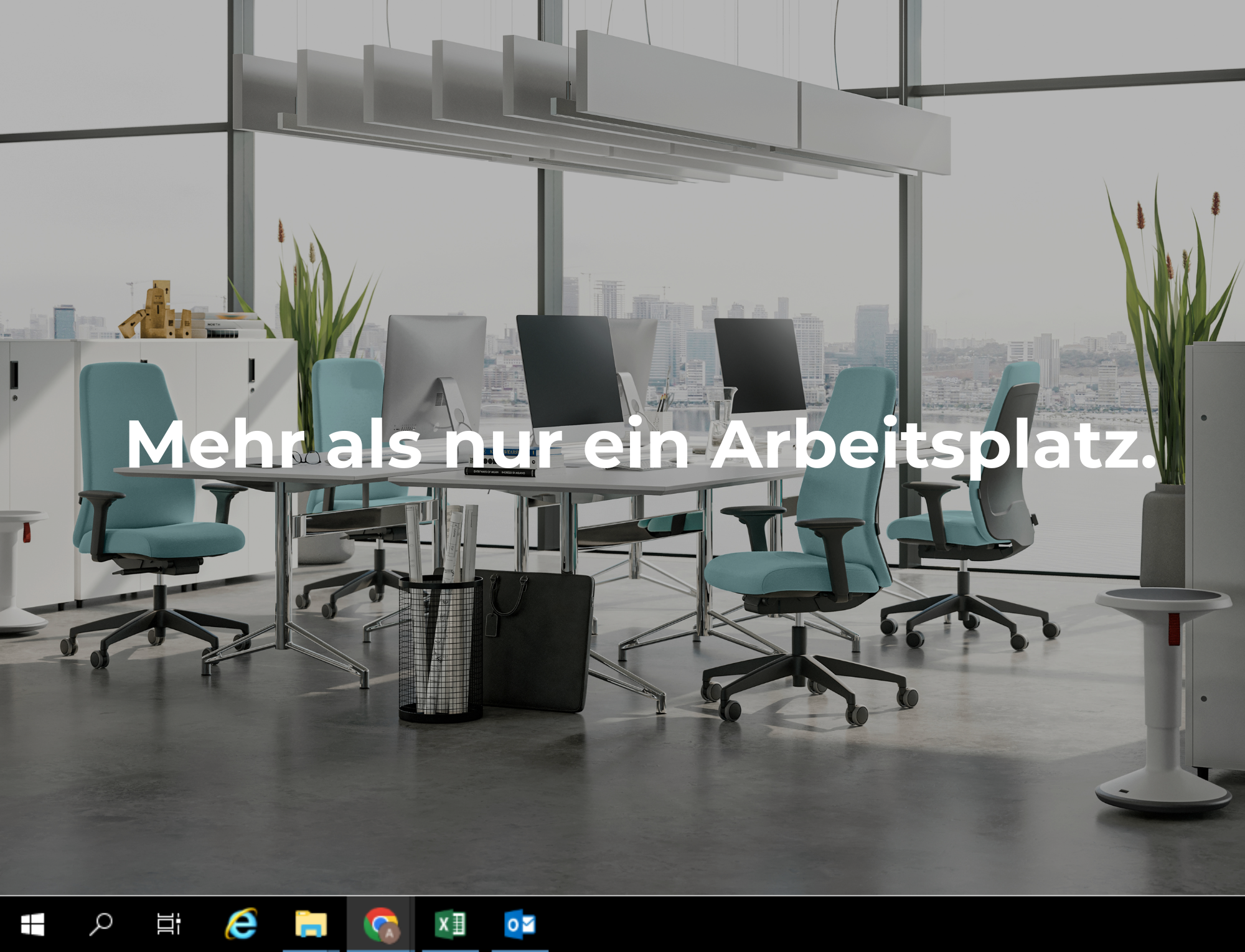Mehr als nur ein Arbeitsplatz auf einem Bild eines Arbeitsplatzes