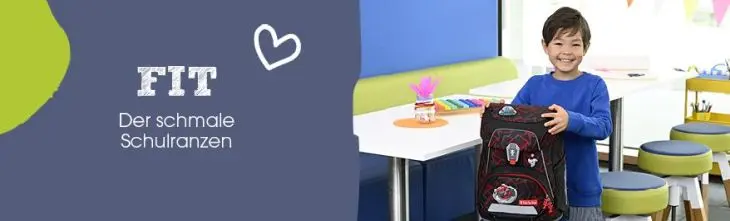 Werbegrafik für den Schulranzen FIT von Step by Step.